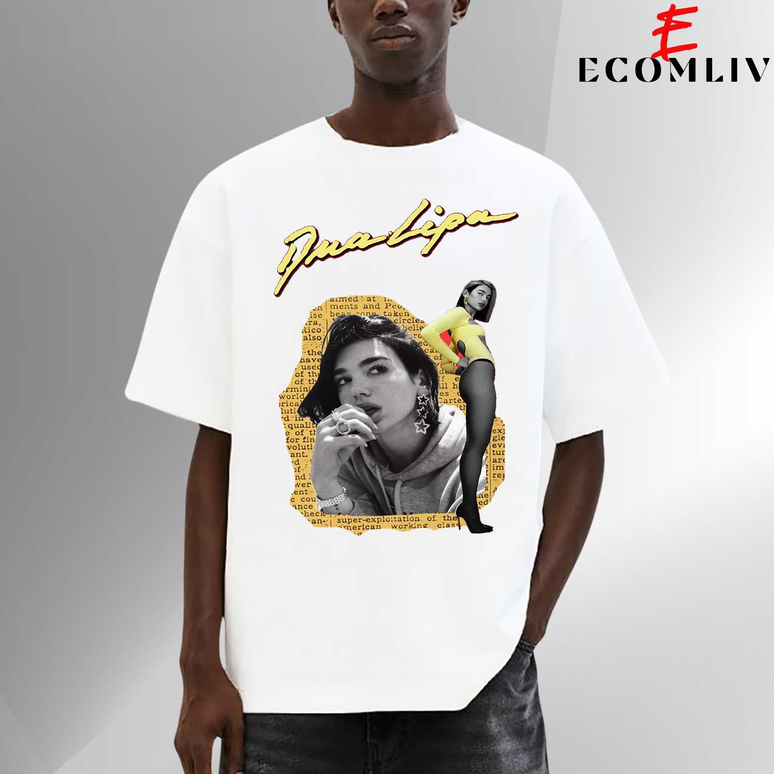 Dua Lipa Graphic T Shirt, Unisex Streetwear Tee, Music Fan Merch